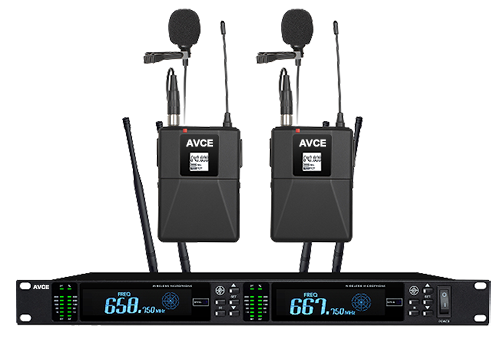 一拖二无线领夹话筒